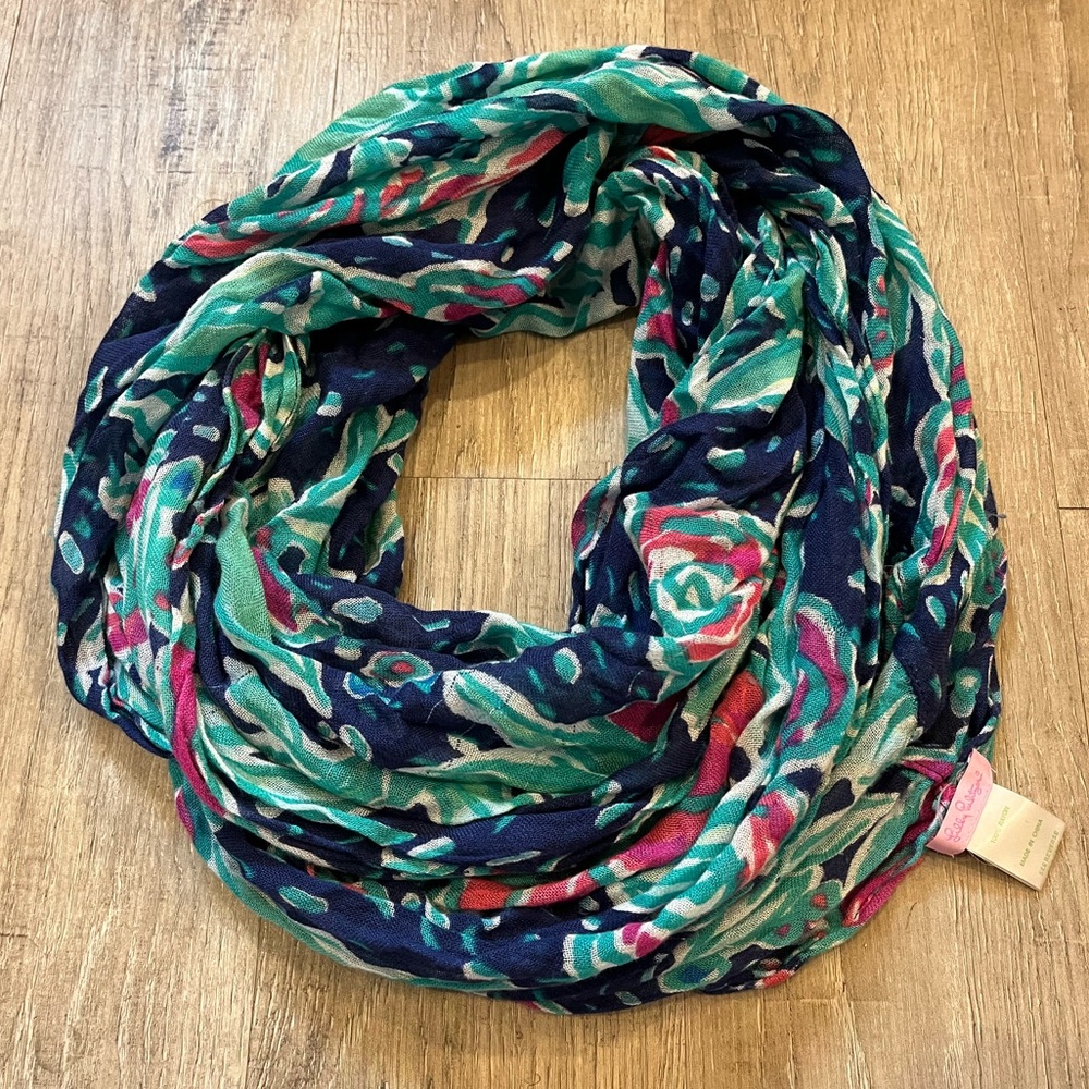 Lilly Pulitzer Vibrant Patterned Infinity Scarf -… - image 3